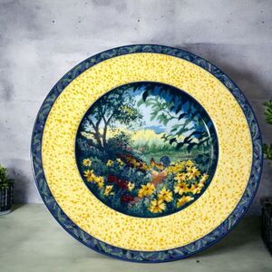 Fitz & Floyd Vintage Cottagecore Country Farmhouse Dish 12” Rooster Collectable